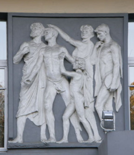 Image - Fedir Balavensky: Triumph of Phryne (bas relief fragment).